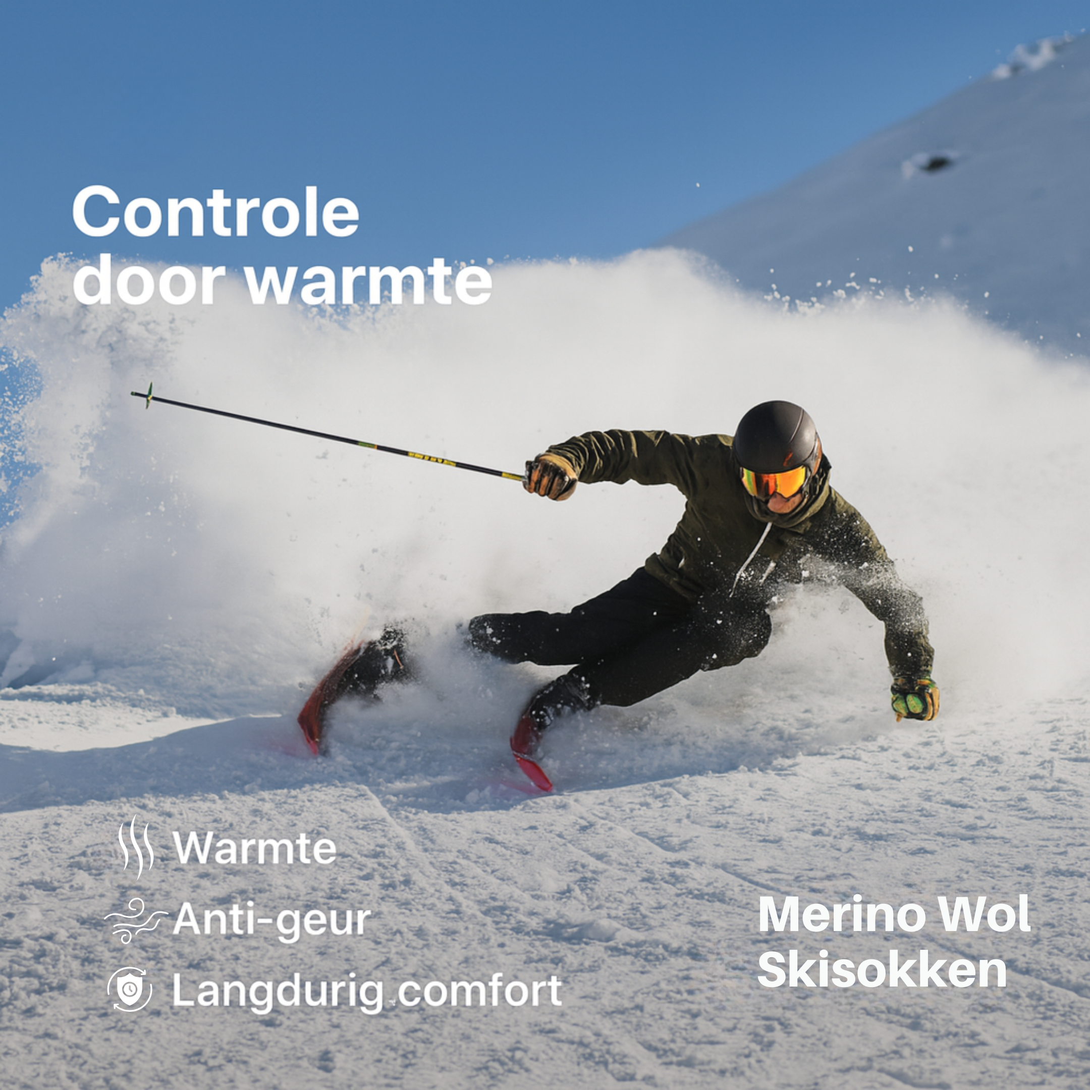 Merino Ski Compressiesokken (Unisex)