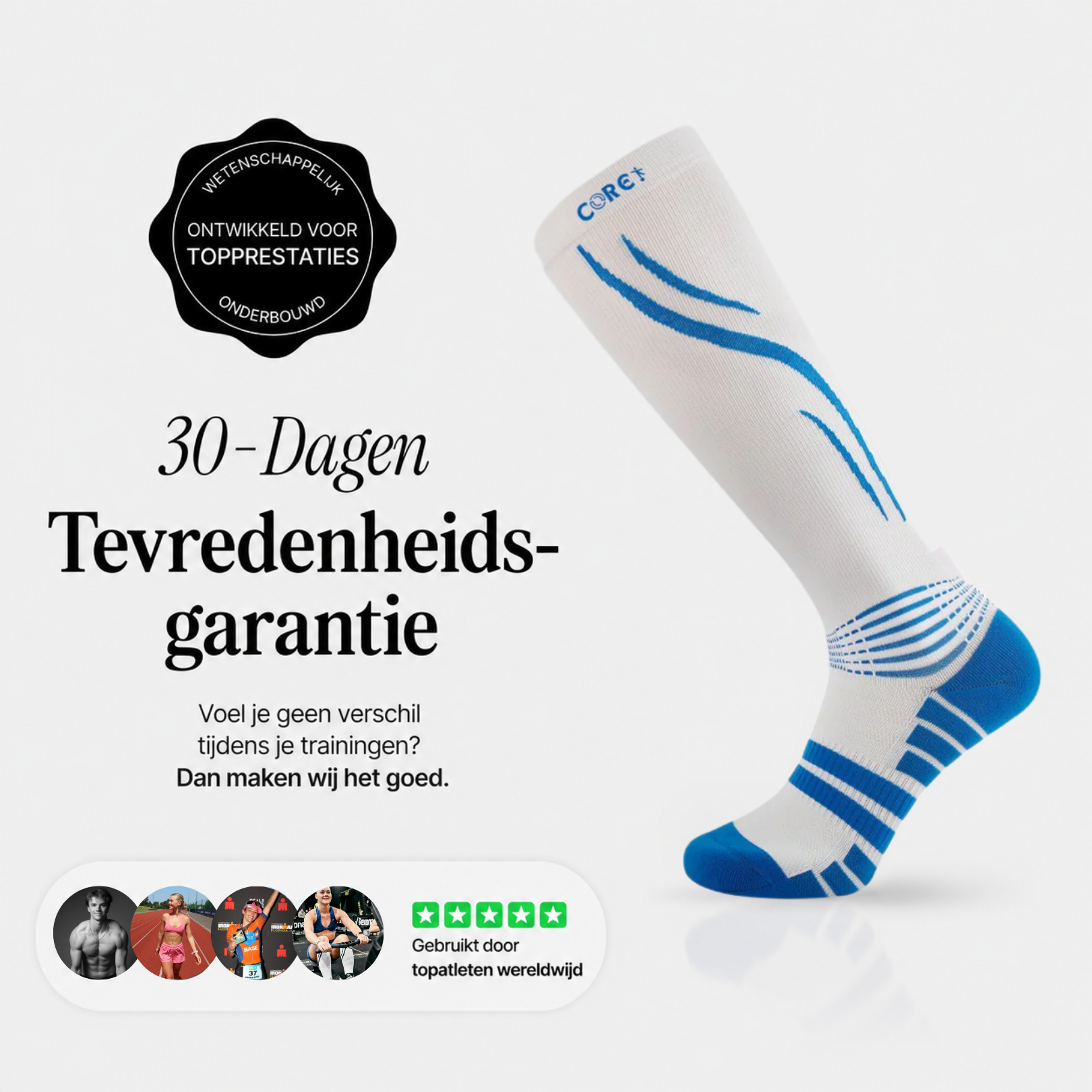 Performance Pro Running Socks - Herstel & Prestaties (Unisex)