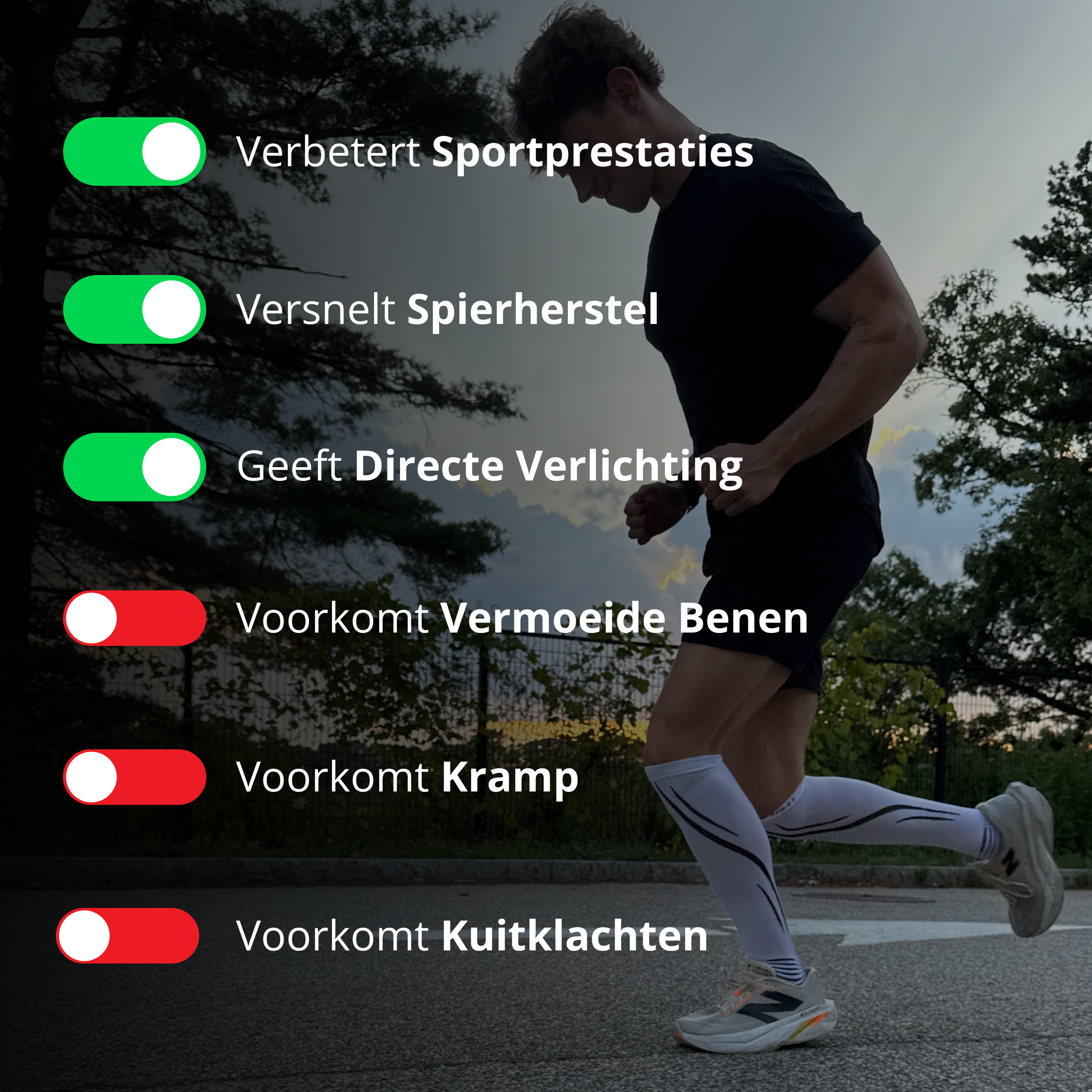 Performance Pro Running Socks - Herstel & Prestaties (Unisex)
