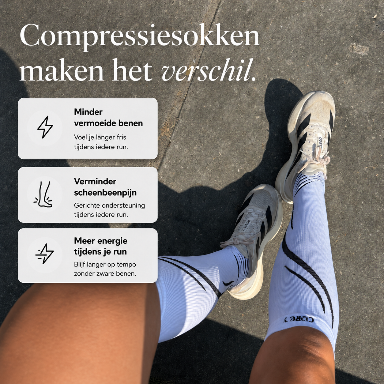Performance Pro Running Socks - Herstel & Prestaties (Unisex)