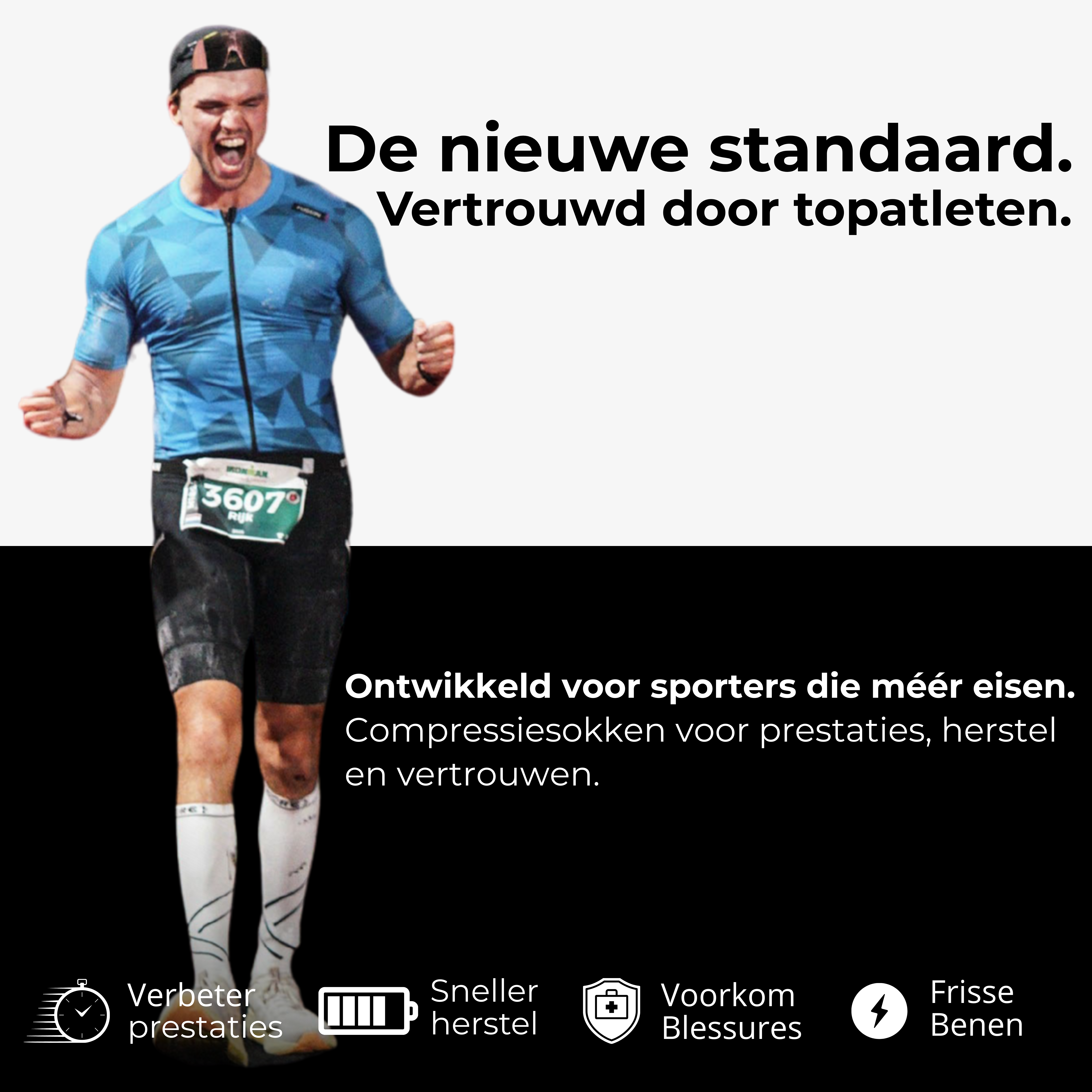 Advance Running Socks – Sneller Herstel & Prestaties (Unisex)