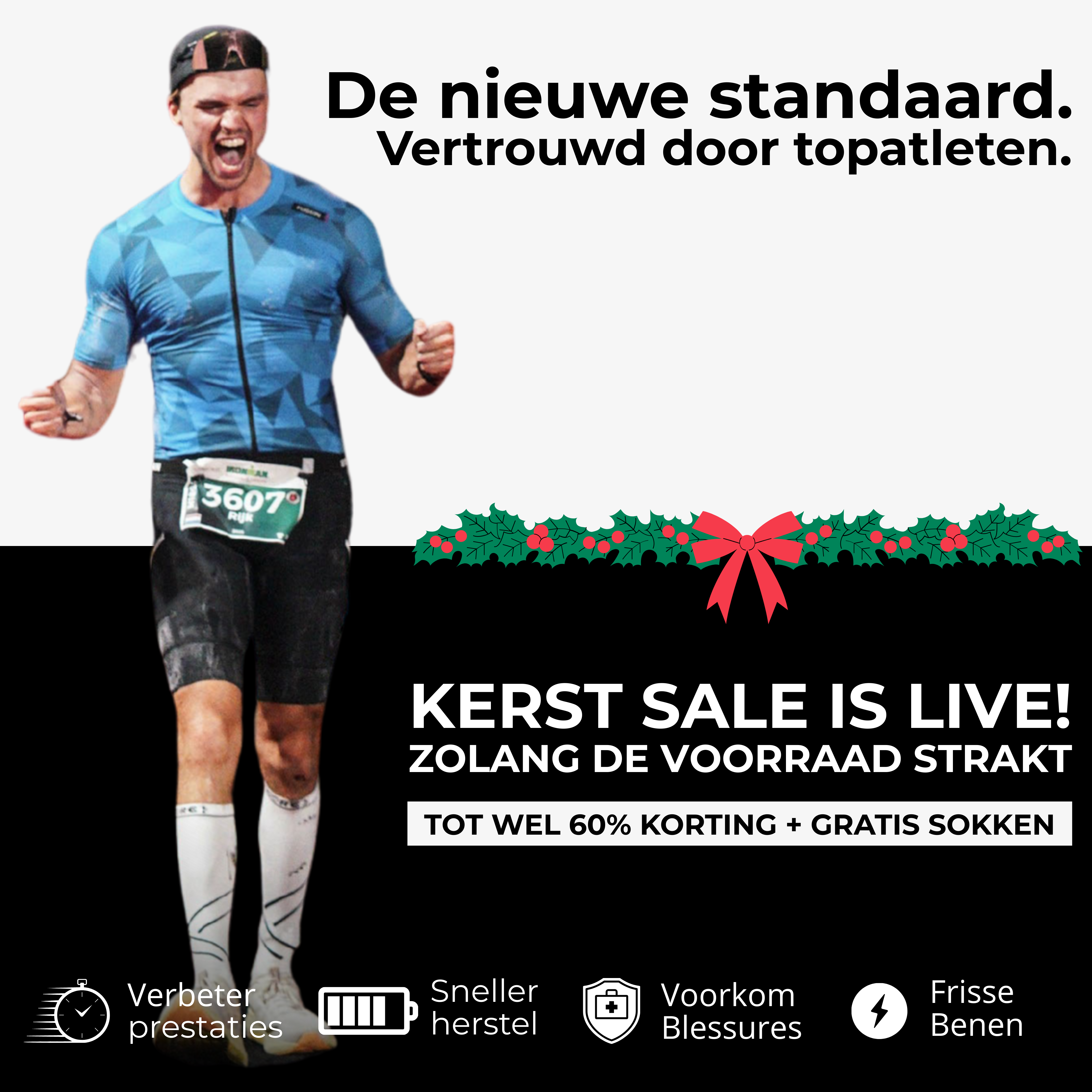 Advance Running Socks – Sneller Herstel & Prestaties (Unisex)