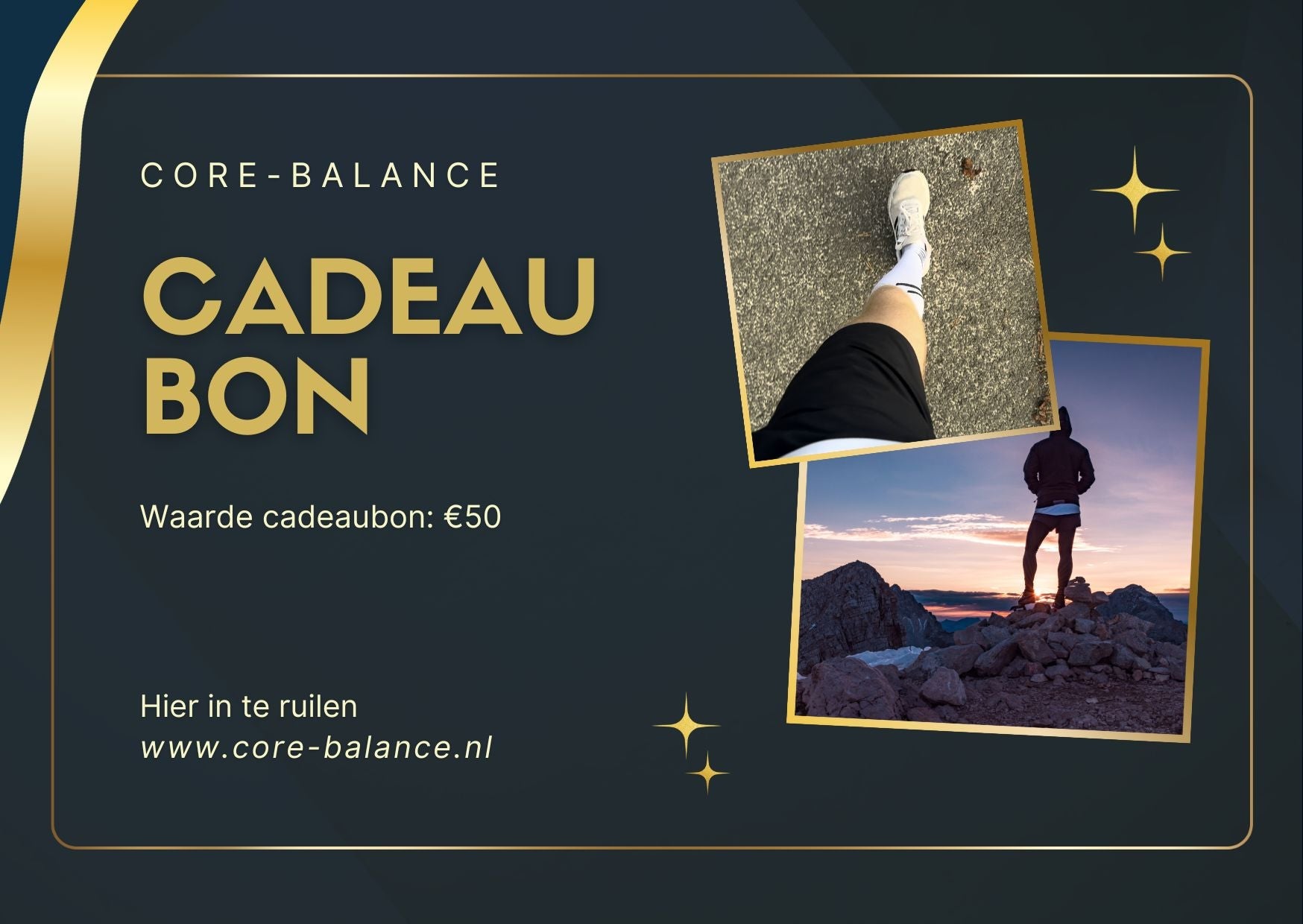 Core - Balance Cadeaubon - Geef het cadeau van comfort en prestaties! - Corebalance