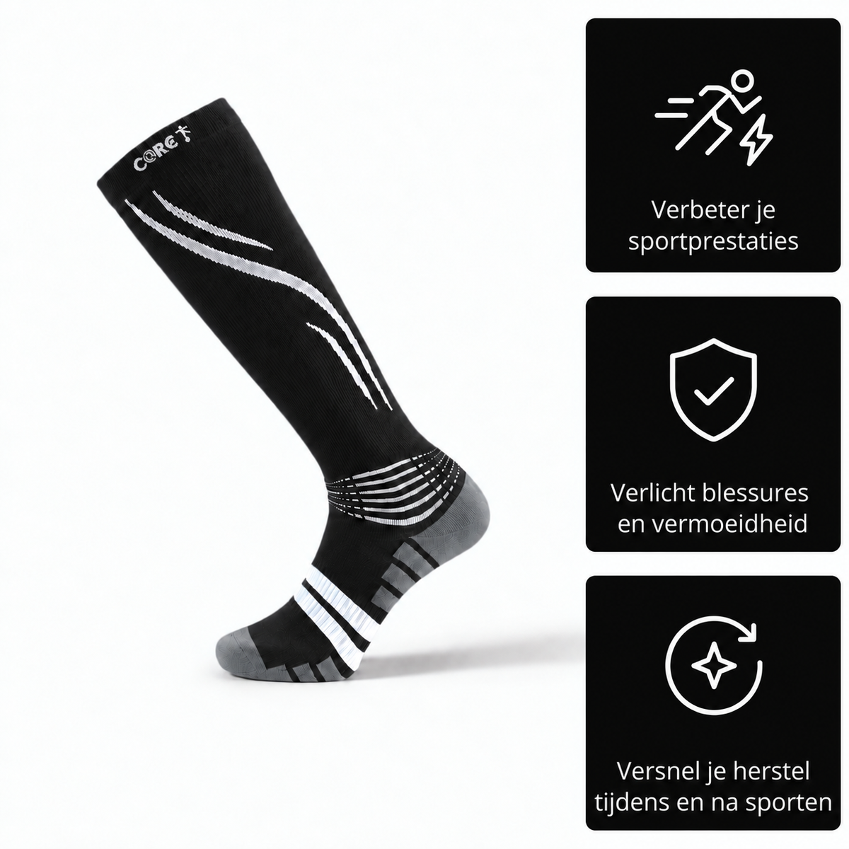 Performance Pro Running Socks - Herstel & Prestaties (Unisex)