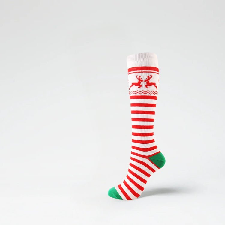 Kerst Compressiesok Rendier (Unisex) - Corebalance