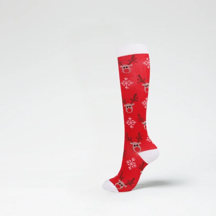 Kerst Compressiesok Rendier (Unisex) - Corebalance