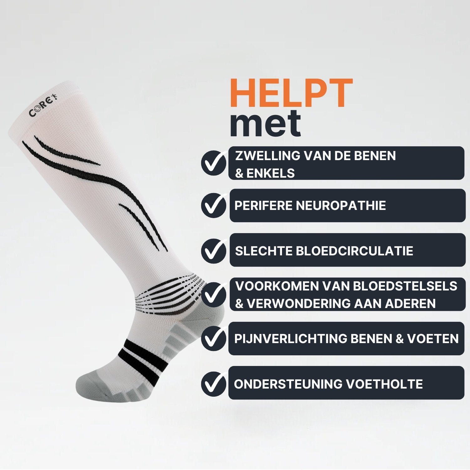 Performance Pro Compressiesokken Unisex - Corebalance